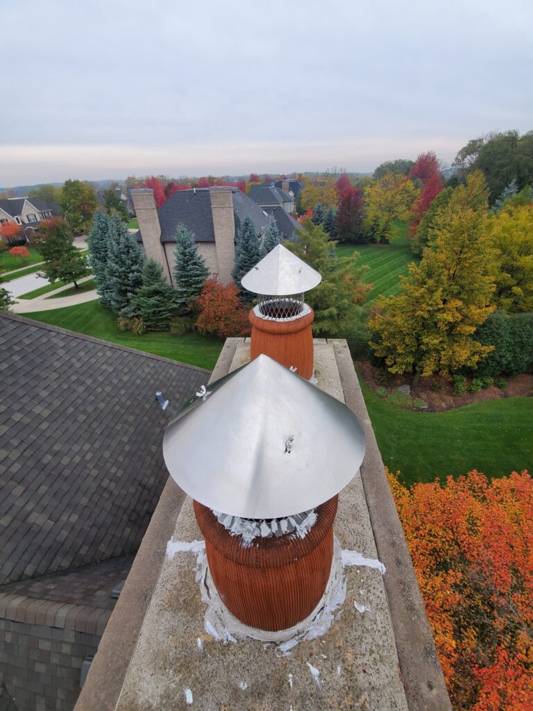 Chimney Pot Topper with Cap